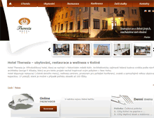 Tablet Screenshot of hoteltheresia.cz