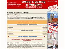 Tablet Screenshot of hoteltheresia.de